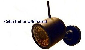 2.4GHz Color Bullet with Infrared - Silver Color Only