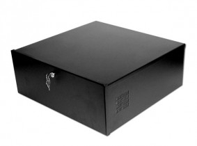 DVR VCR Desktop Security Lockbox with Fan