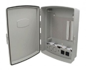 Weather proof enclosure with AC outlets