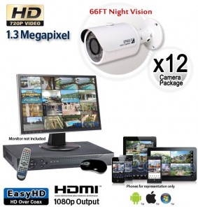 12 Cam HD Security Camera System