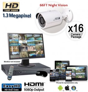 16 Cam HD Security Camera System