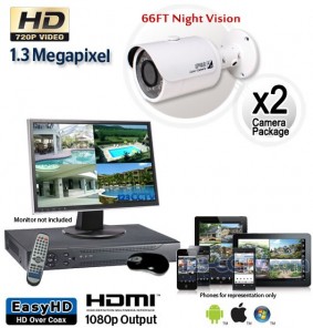 2 Cam HD Security Camera System