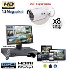 8 Cam HD Security Camera System