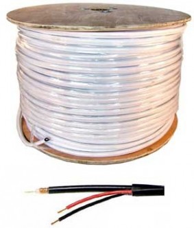 500ft Spool of Siamese Coax Cable