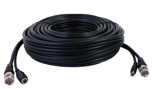 100ft CCTV Camera Siamese Coax Cable With Power – Valley Enterprises, Black, MPN CCTV-100-BK