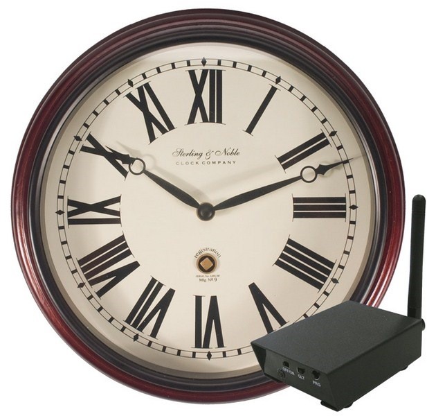 Hidden Digital Wireless Wall Clock With RCA Receiver