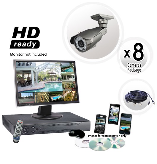 Long Range CCTV Camera System with 700 TVL SONY EffioE Cameras