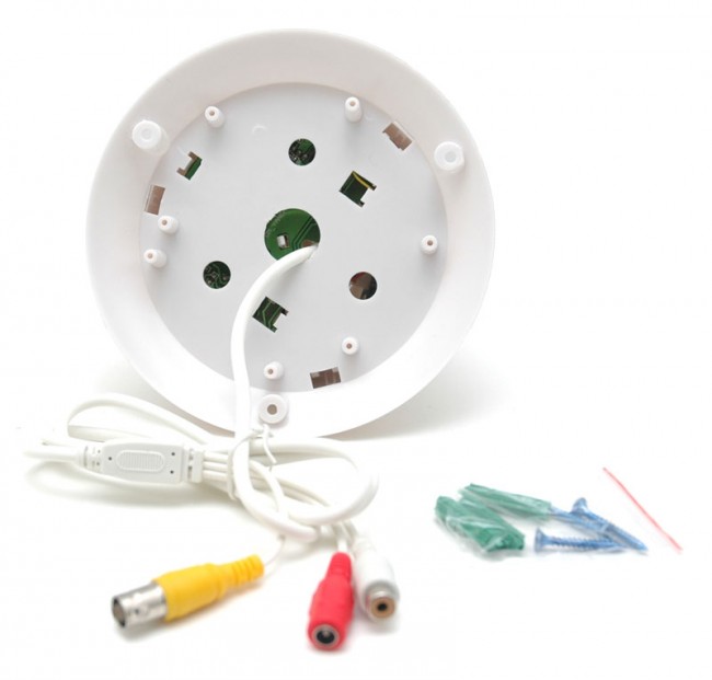 Wired smoke detector sales camera