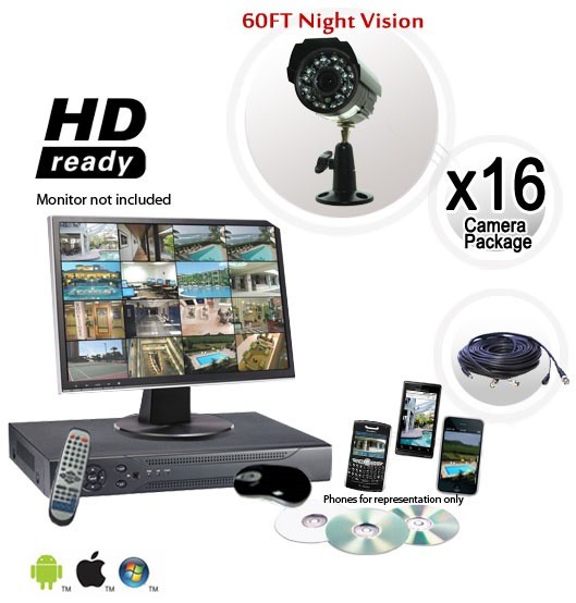 16 camera surveillance store system