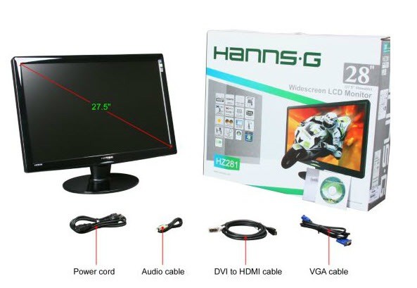 inch Widescreen LCD Monitor HDMI, Speakers