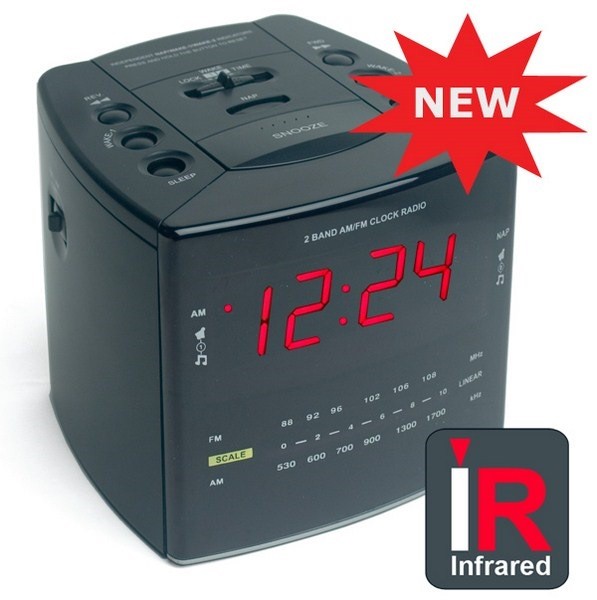 Spy cam clock sales radio