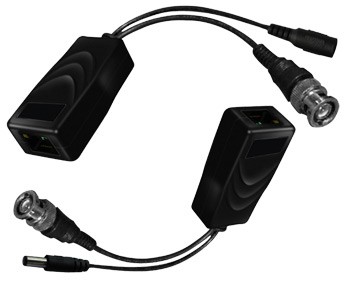 Video Balun With Power Transmitter Receiver Kit