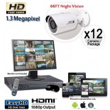 12 Cam HD Security Camera System