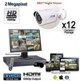 12 Camera 2MP 1080p Outdoor Bullet Camera System