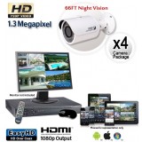 4 Cam HD Security Camera System
