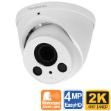 2K 1080P Outdoor Turret Dome Camera, Motorized Zoom, 200ft Night Vision
