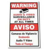 18" x 12" Warning Sign