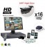 16 Camera Security System with 200ft Night Vision 700TVL