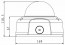 Dome camera dimensions
