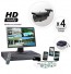 600TVL Four Camera System with H264 Video Recorder - 200ft Night Vision