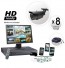 8 Surveillance Camera System 200ft Night Vision