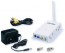 Wireless Receiver comes with power supply and rca cable with BNC adapters