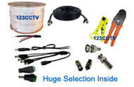 security camera cable and tools