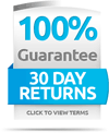 100% Guarantee with 30 Day Return Policy