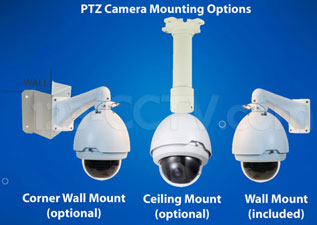 PTZ mounting options