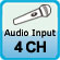 4 Channel Audio Inputs