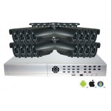 16 Camera Security System with 200ft Night Vision Cameras